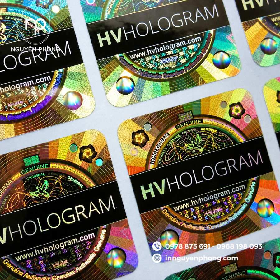 In tem hologram tiện lợi 